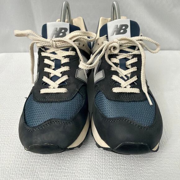 New Balance 574 Shoes Mens Size 8 Blue Leather Mesh Sneakers main image 8